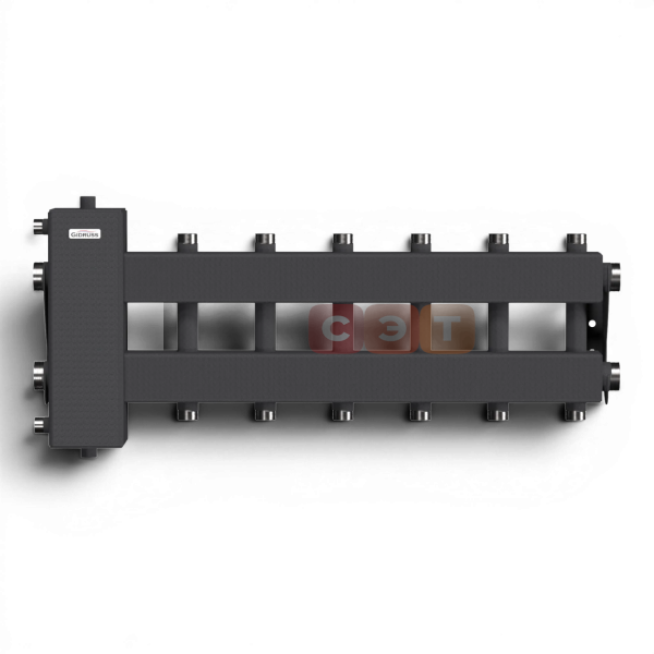 BM-150-7DU (до 150 кВт, подкл. котла G 1½″, 3+3 контура G 1″ + 1 боковой контур G 1½″)